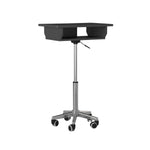 Techni Mobili Folding Table Laptop Cart, Graphite mobile laptop workstation