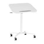Techni Mobili White Sit-to-Stand Mobile Laptop Cart mobile laptop workstation