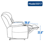 Dual-Motor Leather-Air Power Lift Recliner detail image 91