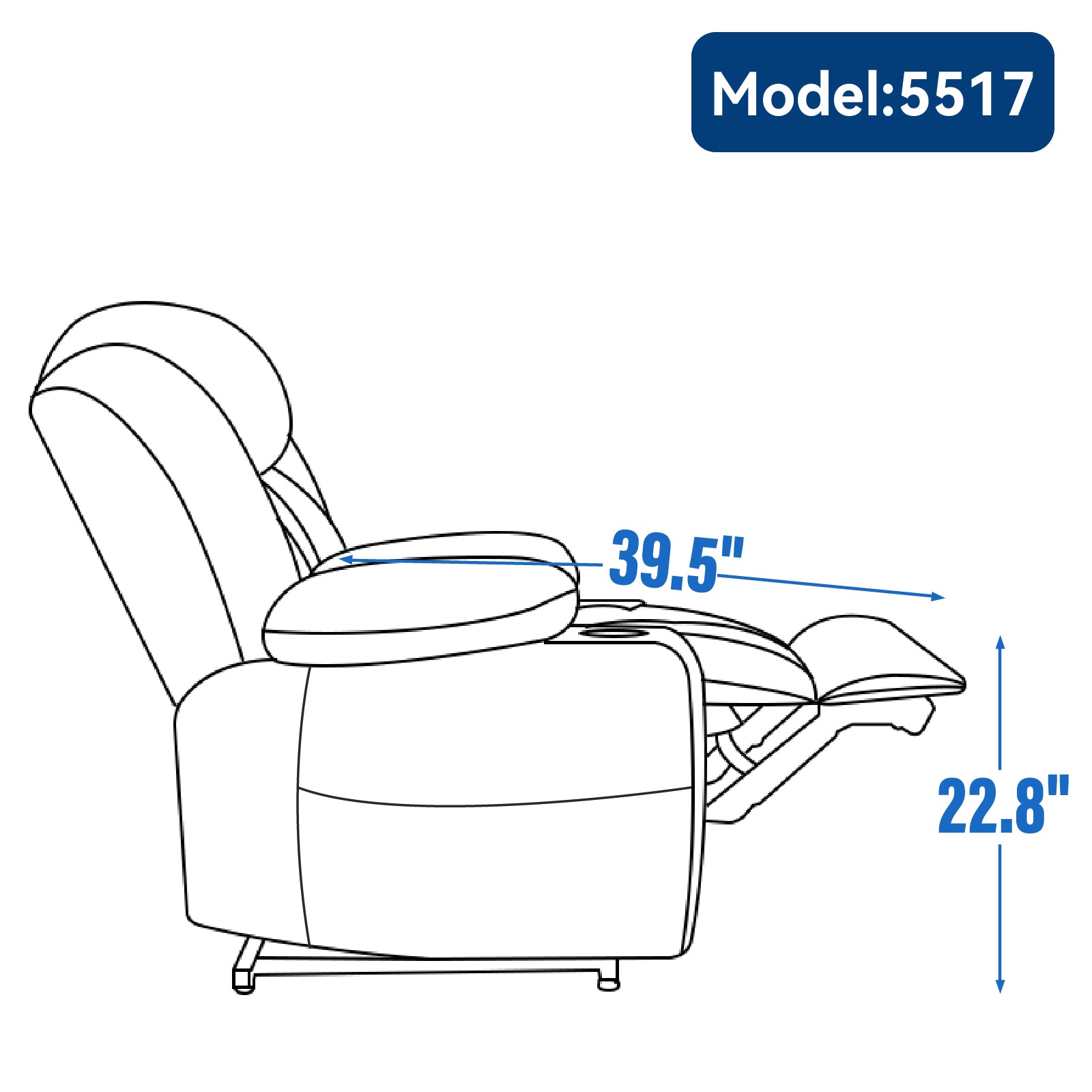 Dual-Motor Leather-Air Power Lift Recliner detail image 91