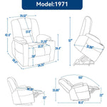 Large Dual-Motor Power Lift Heat & Massage Recliner detail image 22
