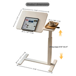 Mobile Adjustable Overbed Laptop Desk mobile laptop workstation