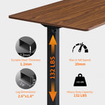 48" x 24" Electric Standing Desk workspace desk setup