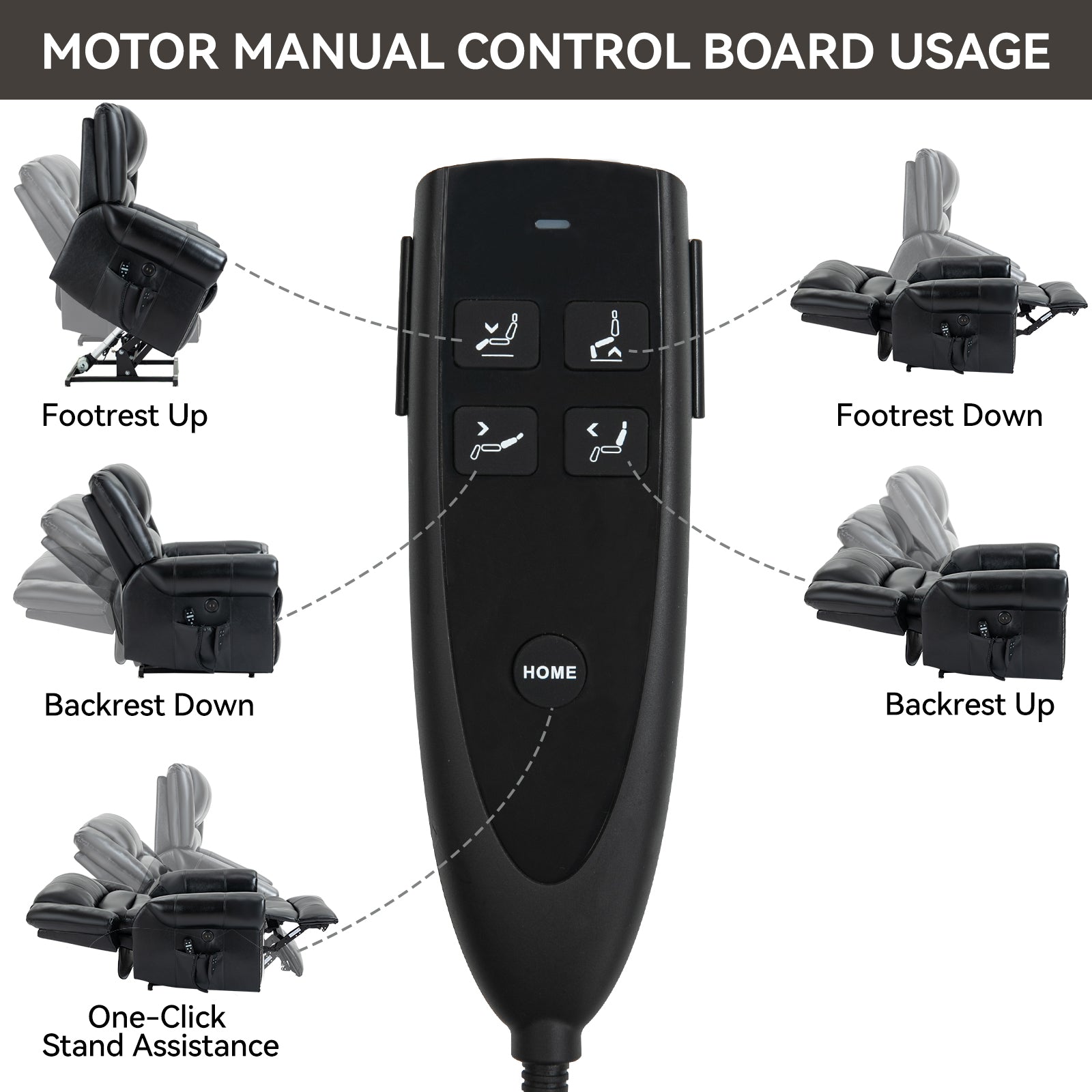 Dual-Motor Power Lift Heat & Massage Recliner detail image 34