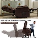 Dual-Motor Power Lift Heat & Massage Recliner detail image 11