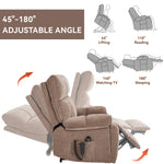 Dual-Motor Power Lift Recliner with Heat & Massage, 350 lb Capacity detail image 71