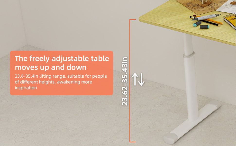 Height Adjustable Study Desk for Home Office workspace desk setup