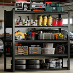 Heavy-Duty Adjustable Garage Shelving with Pegboard for workshop, garage, storage, or utility use
