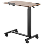 VEVOR Height Adjustable Rolling Overbed Laptop Desk mobile laptop workstation