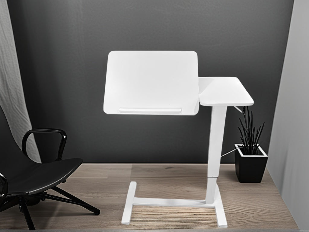 Height Adjustable Rolling Overbed Laptop Desk mobile laptop workstation