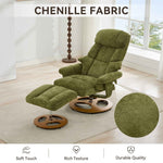 Ergonomic Recliner Chair with Ottoman - 360° Swivel Massage Lounge detail image 22
