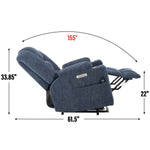 Large Dual-Motor Power Lift Heat & Massage Recliner detail image 61