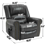 Dual-Motor Power Lift Heat & Massage Recliner detail image 43