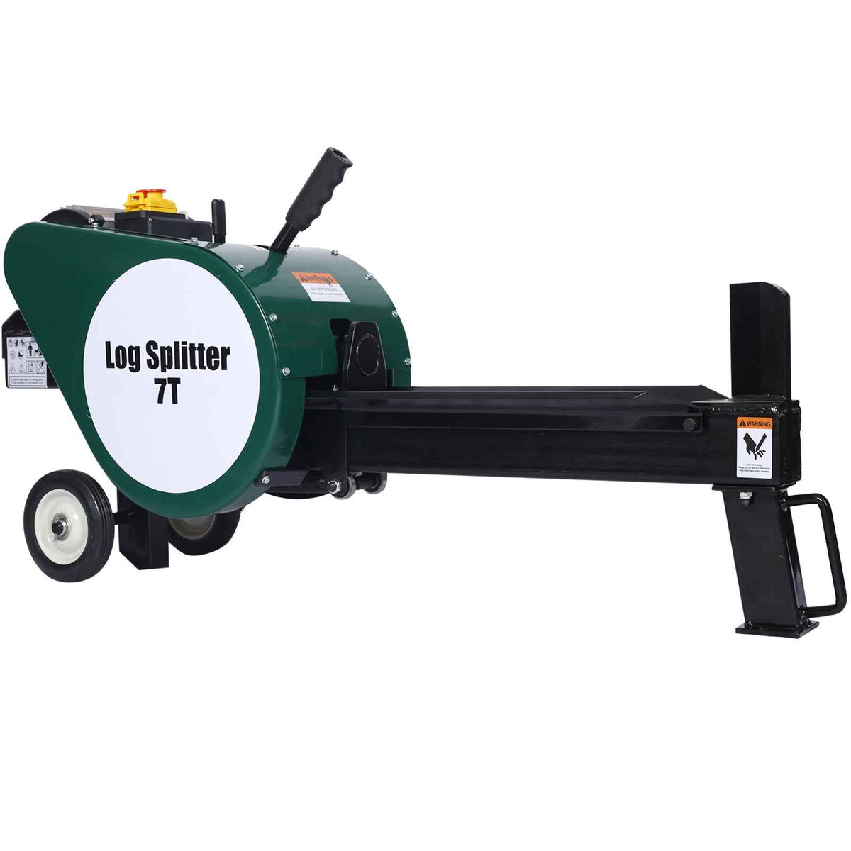 7-Ton Portable Electric Horizontal Log Splitter for workshop, garage, storage, or utility use