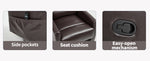 Heat Massage Manual Recliner Chair with Rocker and Swivel in Fabric for Living Room detail image 22
