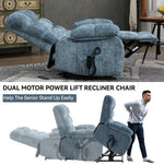 Dual-Motor Lift Recliner with Heat & Massage, 350 lb Capacity detail image 23