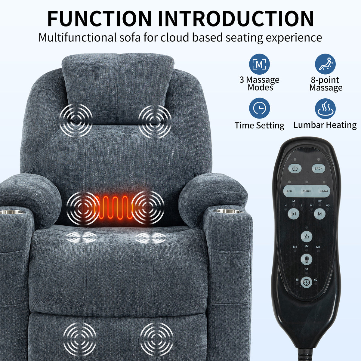 Dual-Motor Leather-Air Power Lift Recliner detail image 60