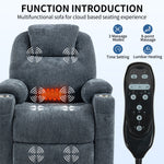 Dual-Motor Leather-Air Power Lift Recliner detail image 60