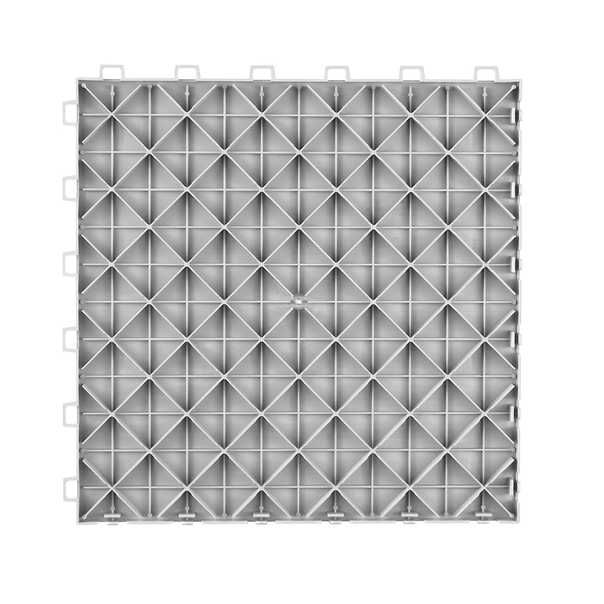 PVC Interlocking Drainage Garage Floor Tiles, 12" x 12" x 0.5" for workshop, garage, storage, or utility use