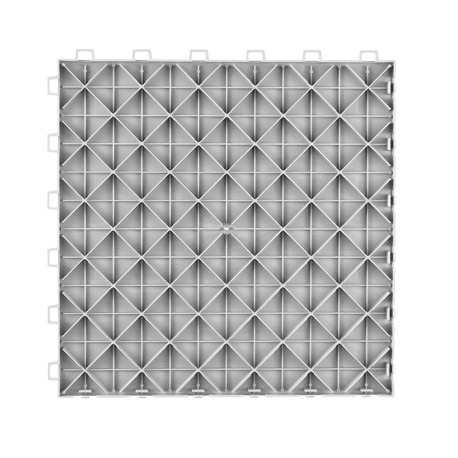 PVC Interlocking Drainage Garage Floor Tiles, 12" x 12" x 0.5" for workshop, garage, storage, or utility use