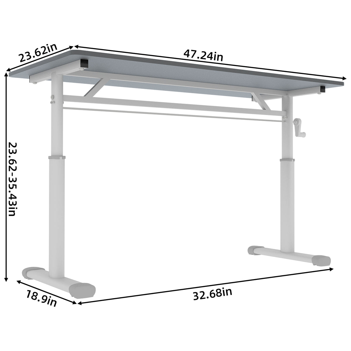 Height Adjustable Study Desk for Home Office workspace desk setup