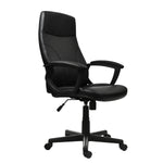 Techni Mobili Medium-Back Executive Chair, Black for home office seating