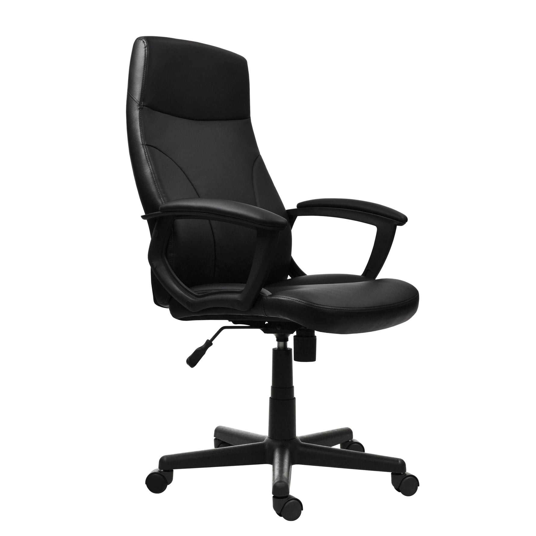 Techni Mobili Medium-Back Executive Chair, Black for home office seating