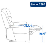 Dual-Motor Power Lift Heat & Massage Recliner detail image 7