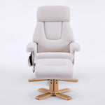 Modern Heated Massage 360° Swivel Recliner Accent Chair with Ottoman, Ergonomic detail image 19