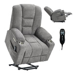 Large Dual-Motor Power Lift Heat & Massage Recliner detail image 31