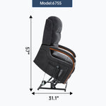 Power Chenille Lift Recliner Chair Dual Motor Infinite Position Up to 350 Pounds detail image 73