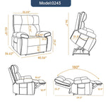 Dual-Motor Power Lift Recliner with Heat & Massage, 350 lb Capacity detail image 108