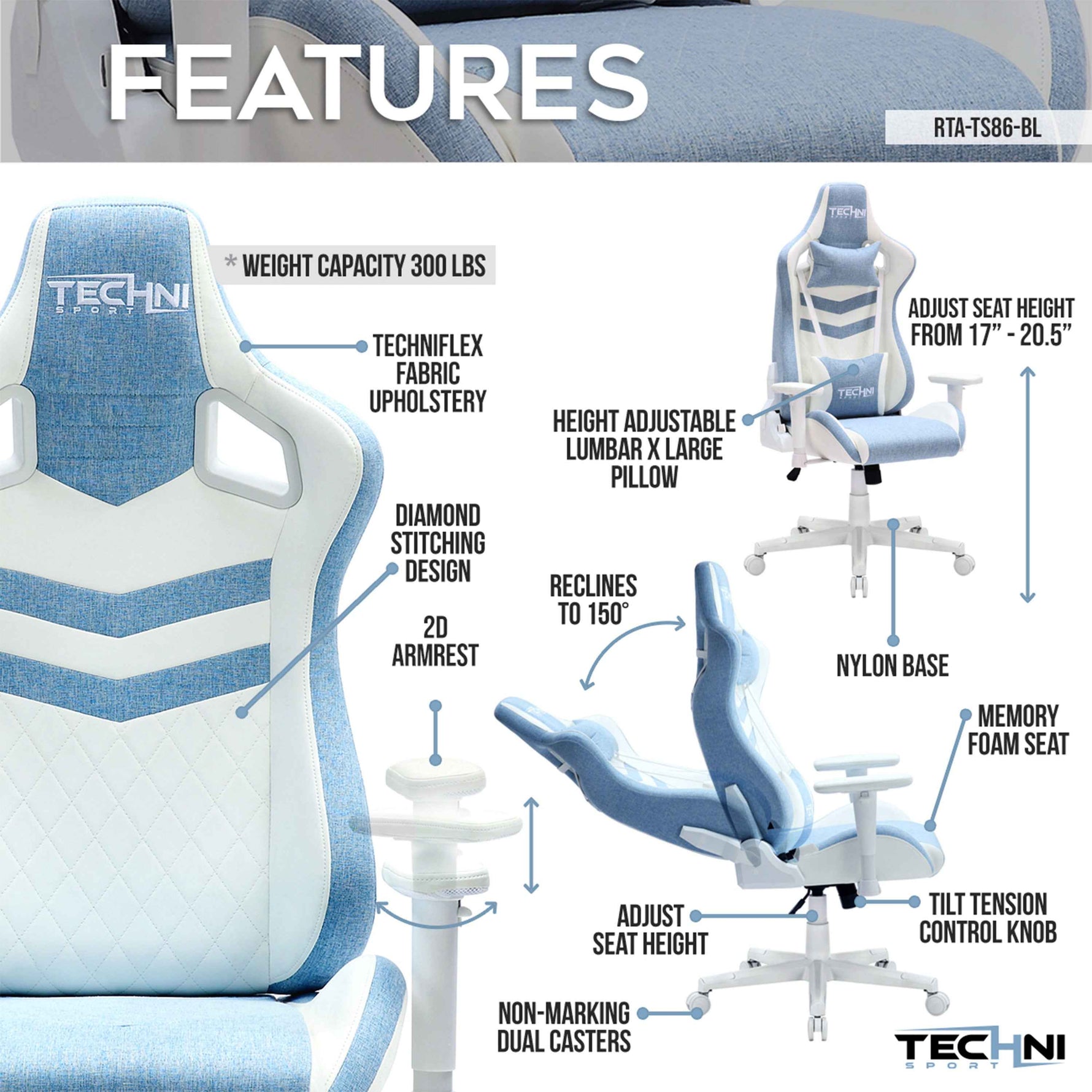 Techni Sport TS86 Ergonomic Office Chair product image 12