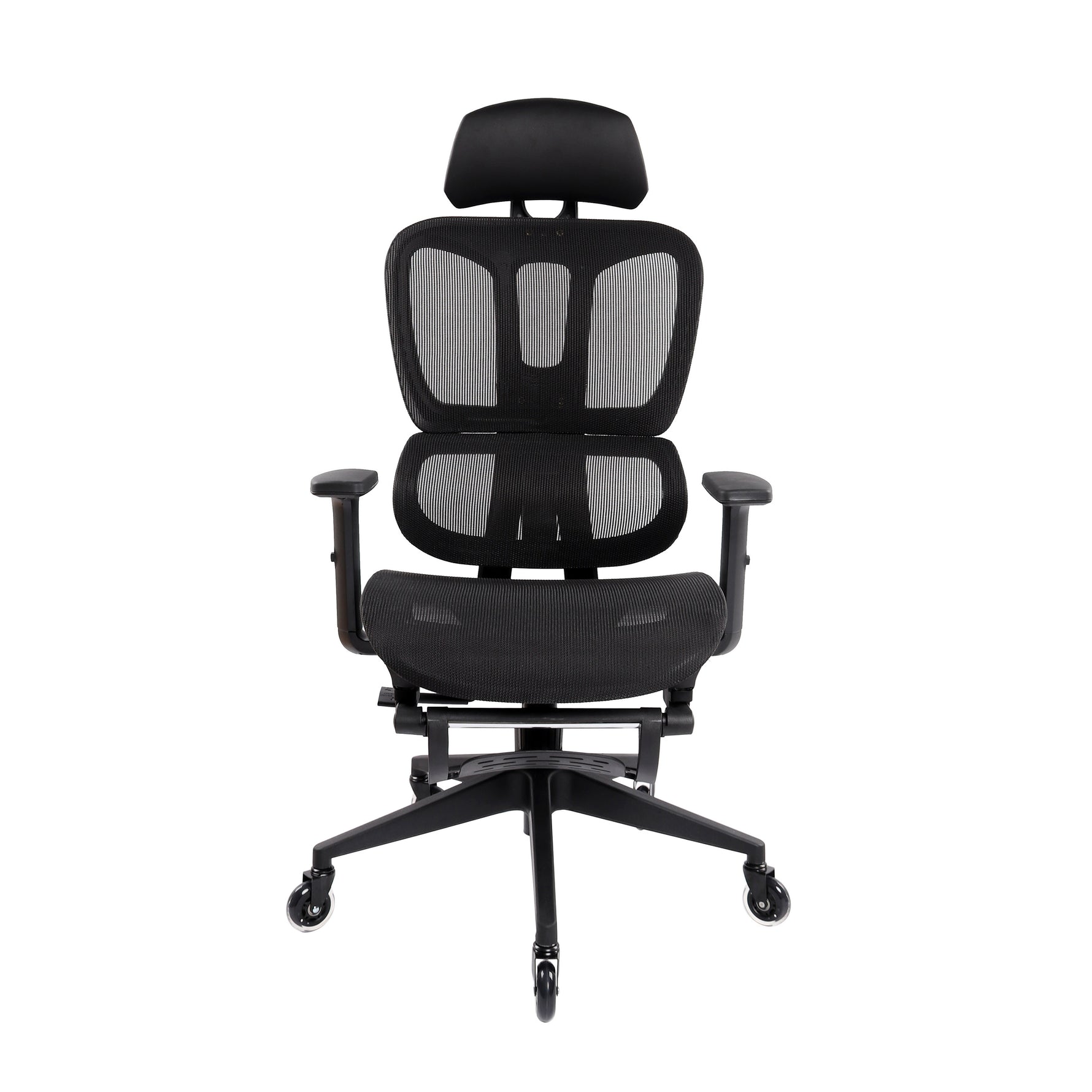 Techni Mobili Reclining Mesh Office Chair with Footrest for home office seating