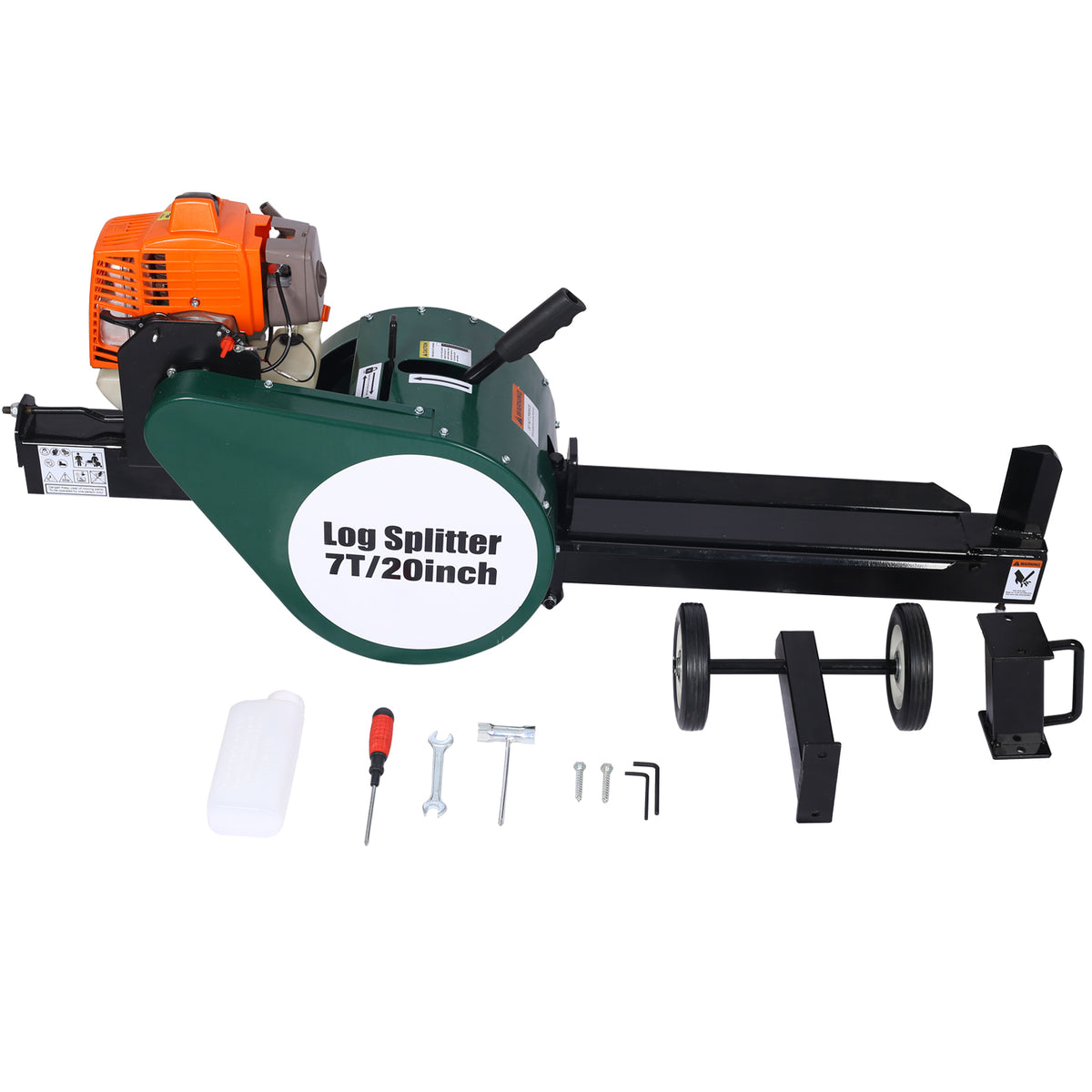 7-Ton Compact Gas Log Splitter with Auto Return for workshop, garage, storage, or utility use