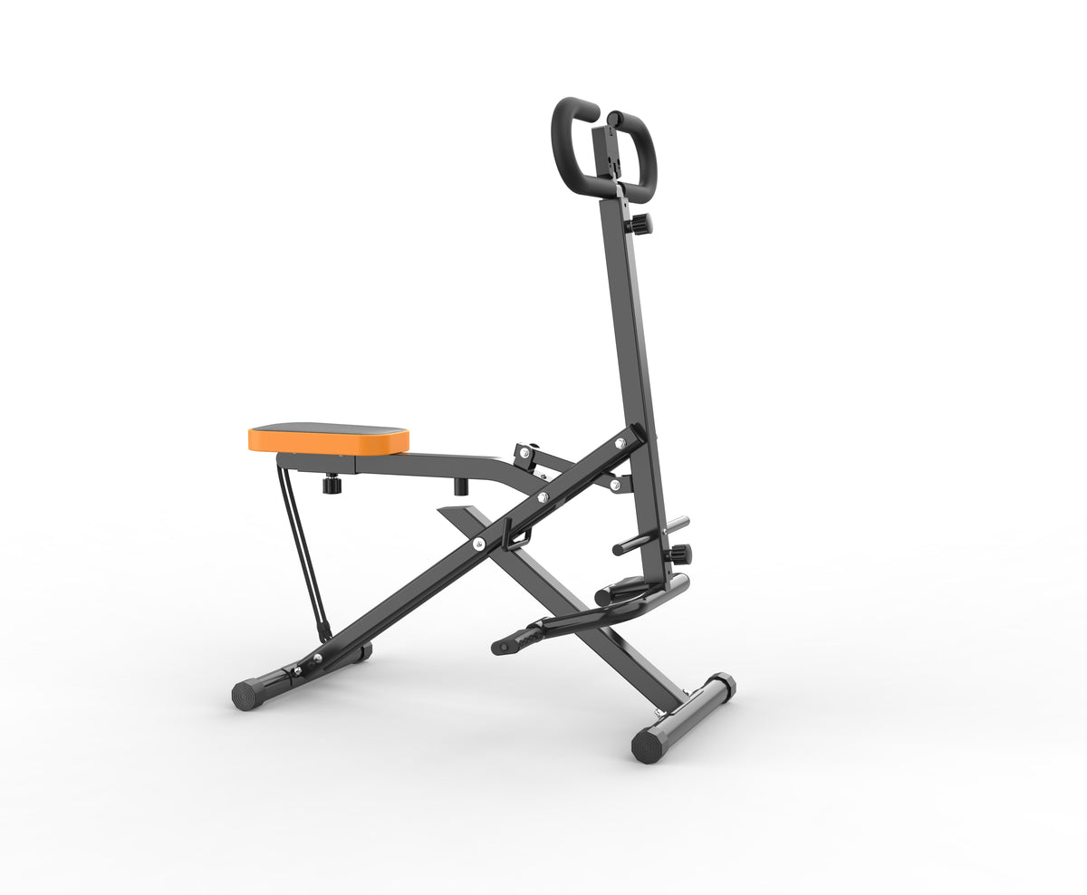 Foldable Assisted Squat Trainer with Resistance Bands, Black detail image 11