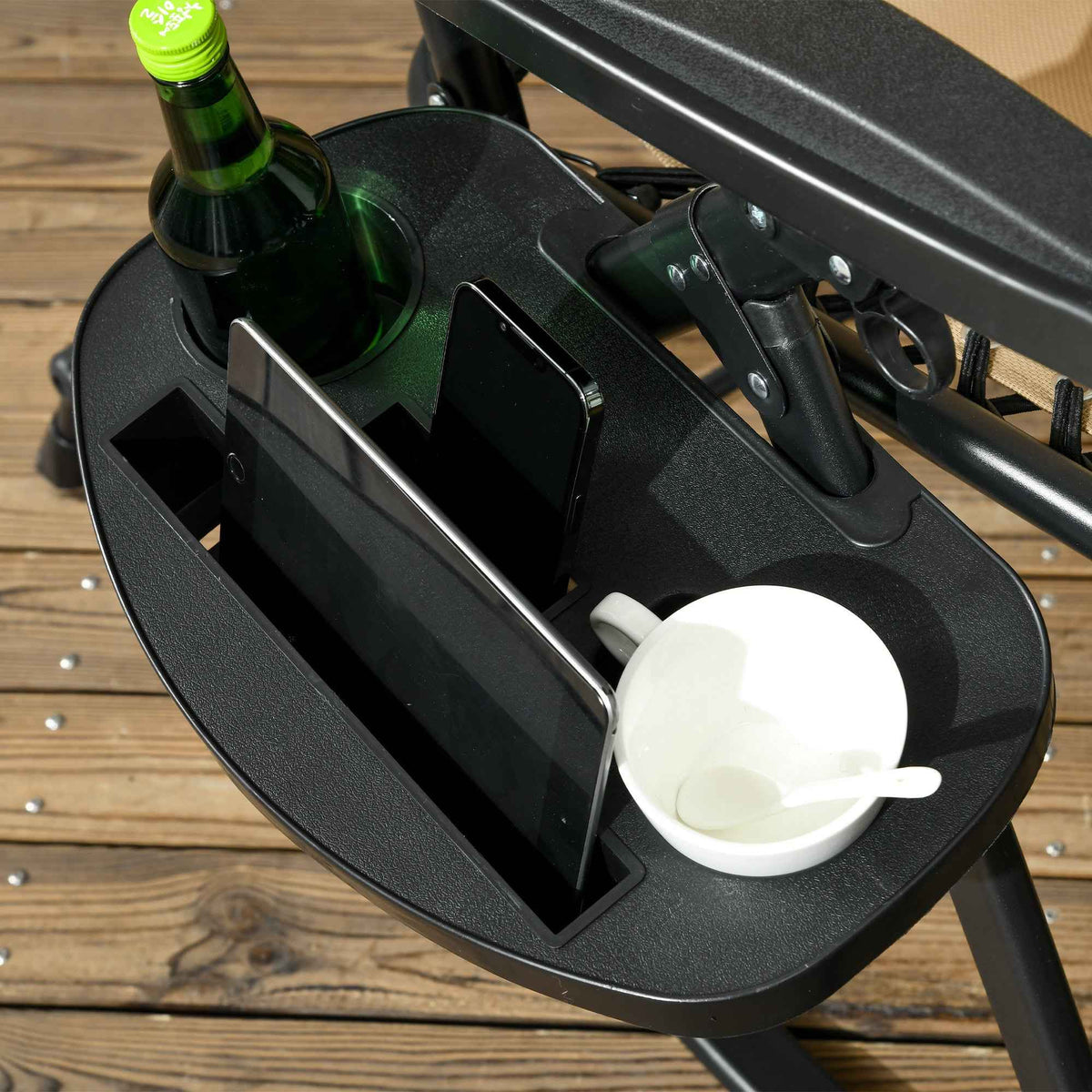 Outsunny Folding Zero Gravity Rocking Chair Set detail image 27