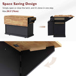 54 in. Rolling Kitchen Island with Drop Leaf & Storage product view 41