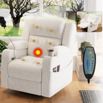 Electric Power Recliner Chair with Heat and Massage, 270° Swivel product image