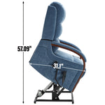 Power Chenille Lift Recliner Chair Dual Motor Infinite Position Up to 350 Pounds detail image 13