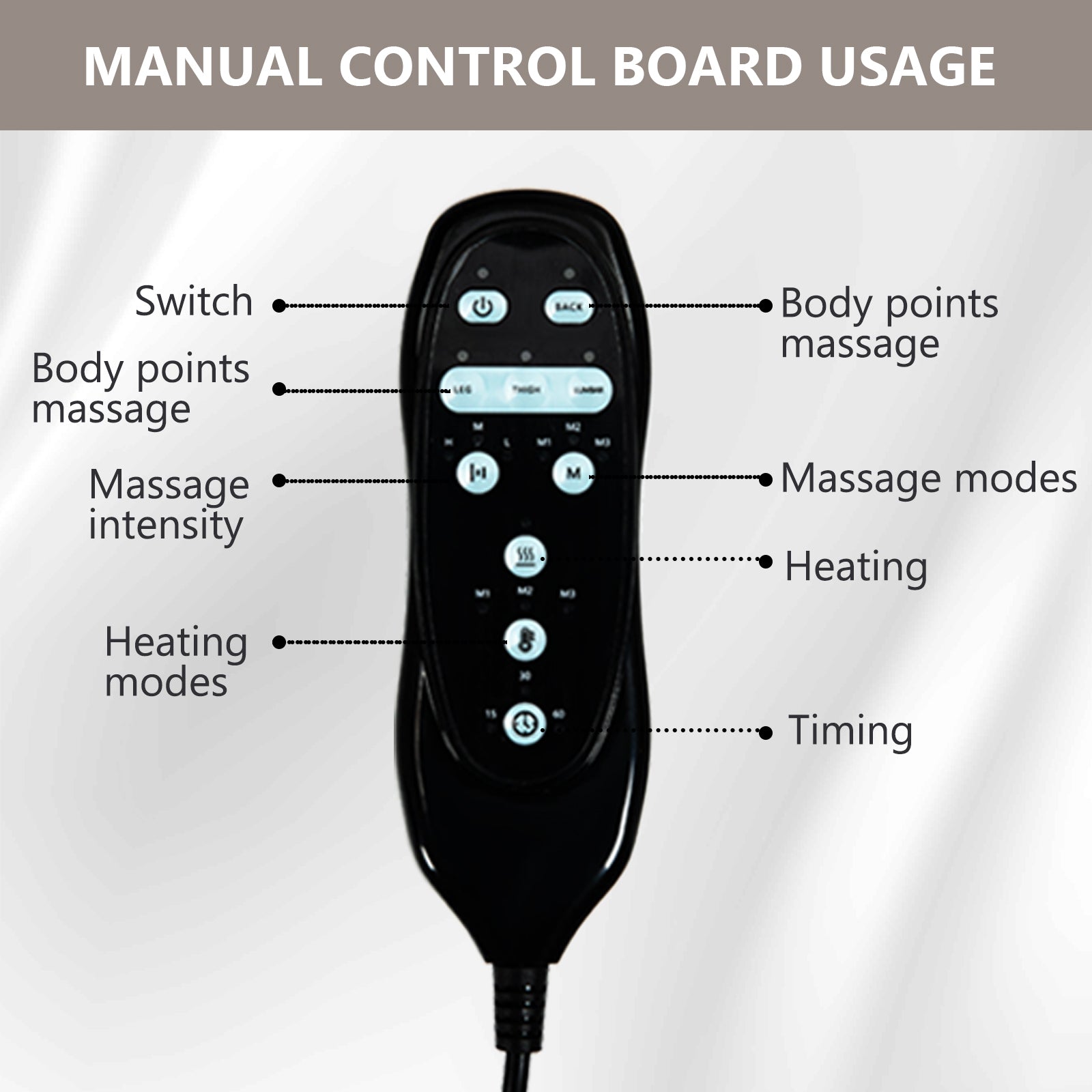 Single Motor Power Lift Recliner Chair with Massage & Heat detail image 61