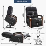 Power Chenille Lift Recliner Chair Dual Motor Infinite Position Up to 350 Pounds detail image 59