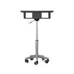 Techni Mobili Folding Table Laptop Cart, Graphite mobile laptop workstation