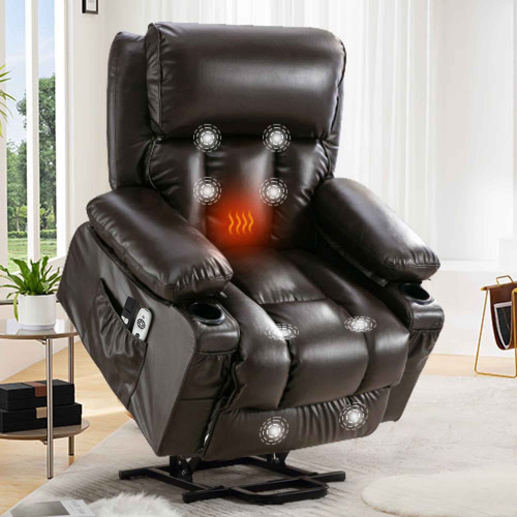 Power Lift Massage Recliner with Heat and Vibration detail image 29