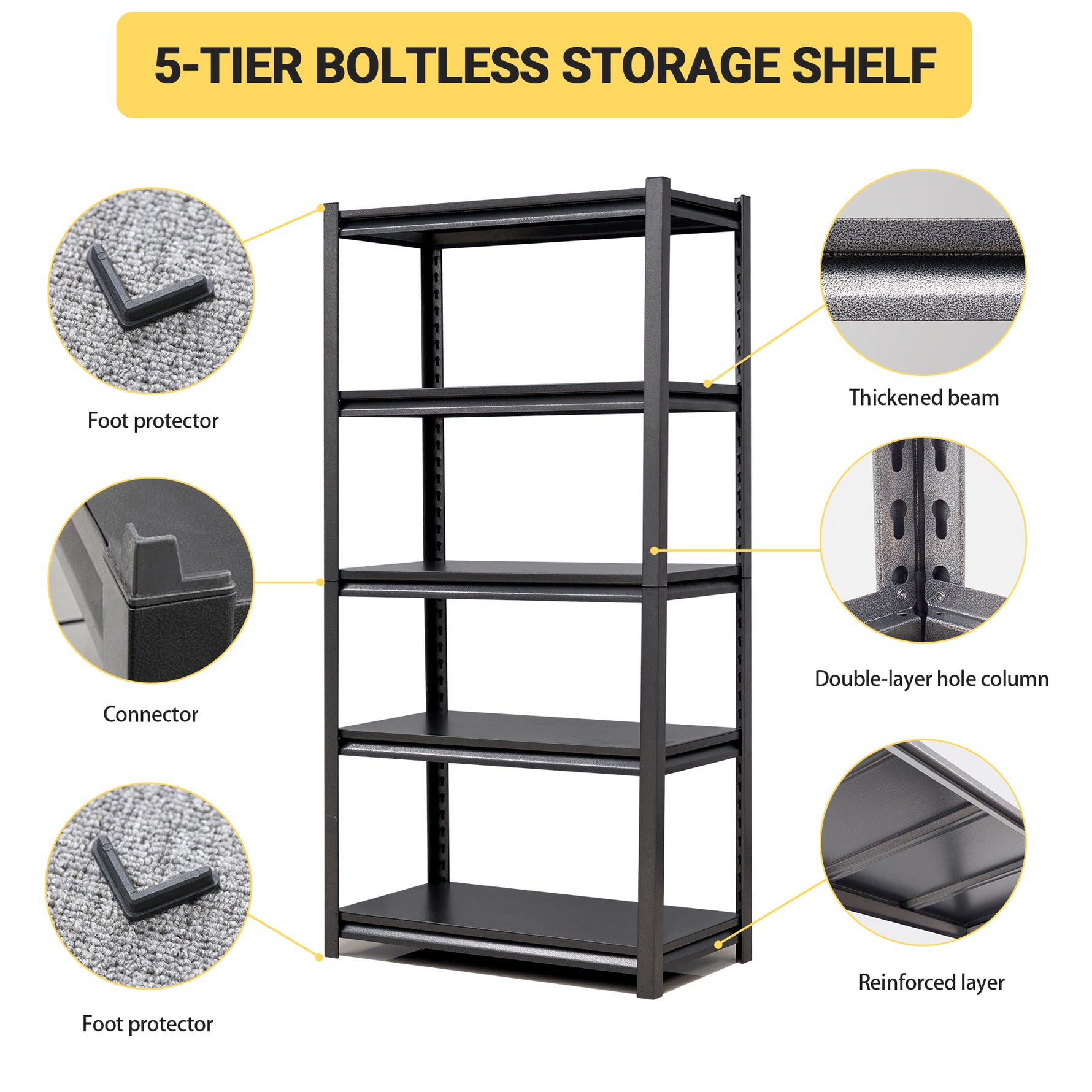 MAKEACE STEEL FURNITURE Storage Shelving for workshop organization and utility