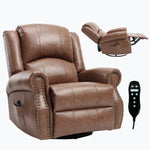 Heat Massage Manual Recliner Chair with Rocker and Swivel for Living Room detail image 8