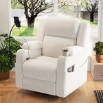 Electric Power Recliner Chair with Heat and Massage, 270° Swivel detail image 53