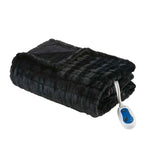 Oversized 50" x 70" Faux Fur Heated Throw detail image 5