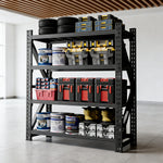Heavy Duty Metal Adjustable Garage Shelving Unit, 4000lb Capacity Industrial Storage Rack for workshop, garage, storage, or utility use