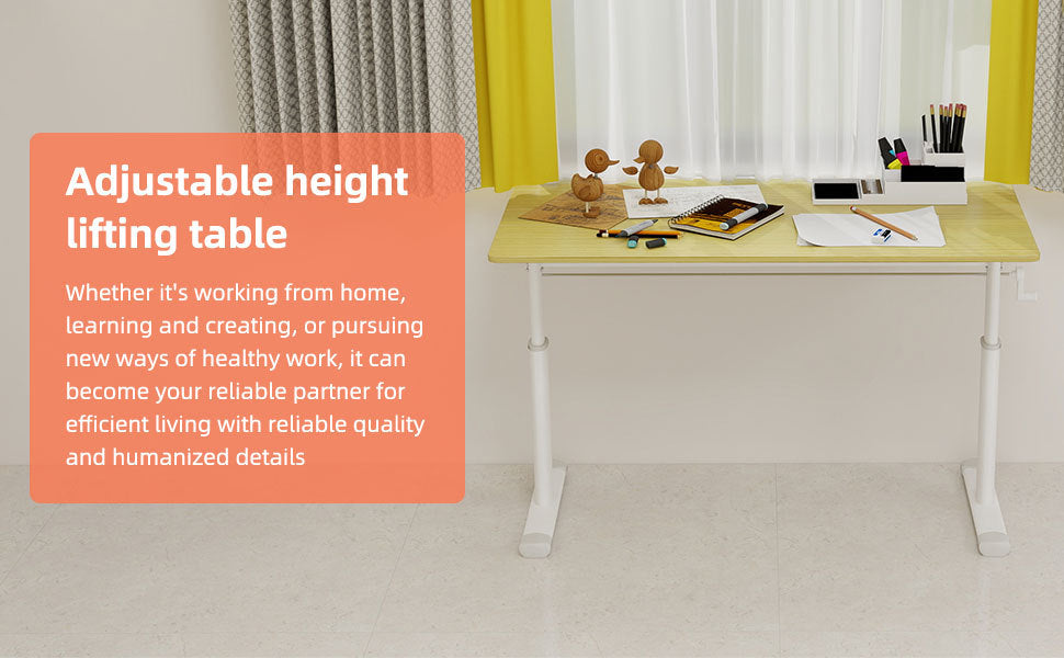 Height Adjustable Study Desk for Home Office workspace desk setup
